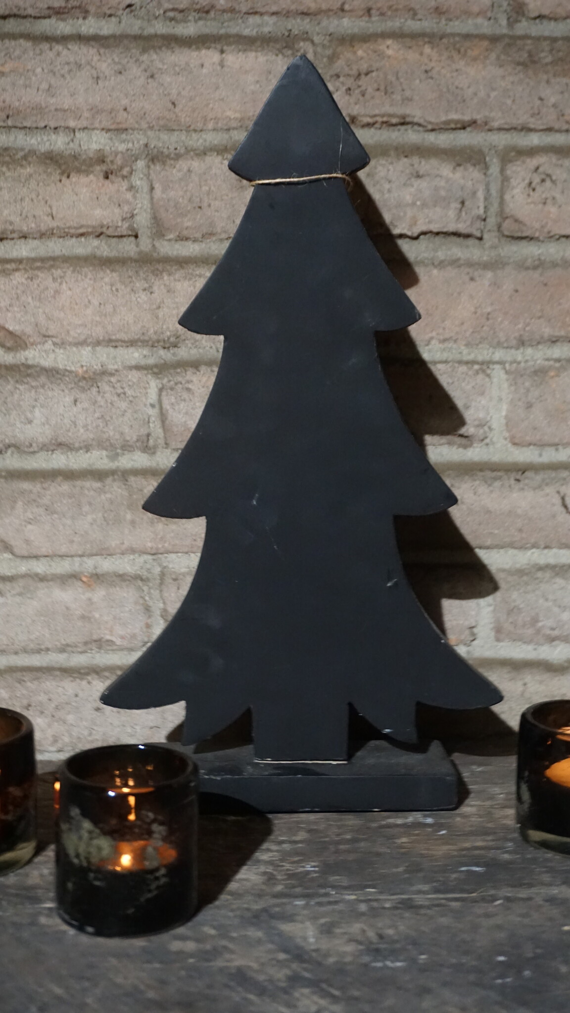 Rene Houtman Houten Kerstboom Zwart | H42 x B24 x D6 cm