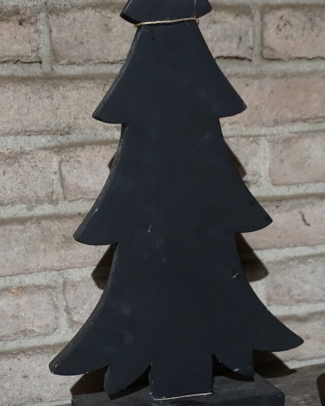 Rene Houtman Houten Kerstboom Zwart | H42 x B24 x D6 cm