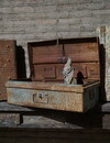 Rene Houtman Antieke Metalen Koffer | H26 x B66 x D35 cm