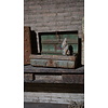 Antieke Metalen Koffer | H22 x B59 x D30 cm
