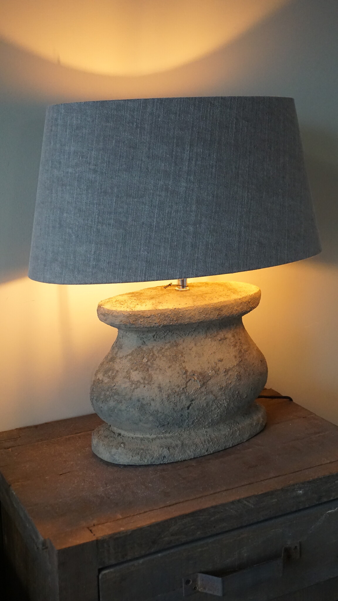 Brynxz Lampenvoet Ovaal Rustiek | H30 x B30 x D13 cm