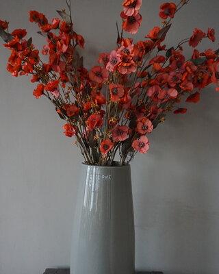 Brynxz Kunstbloem Hibiscus | Rood | 100 cm