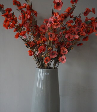 Brynxz Kunstbloem Hibiscus | Rood | 100 cm