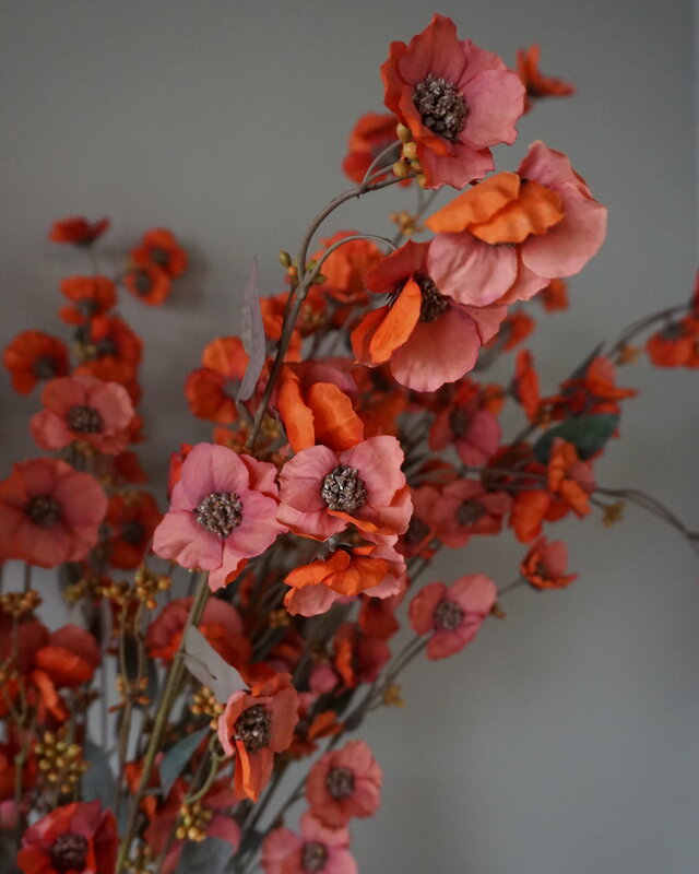 Brynxz Kunstbloem Hibiscus | Rood | 100 cm