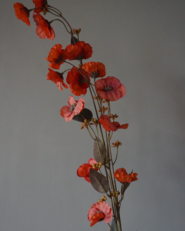 Brynxz Kunstbloem Hibiscus | Rood | 100 cm