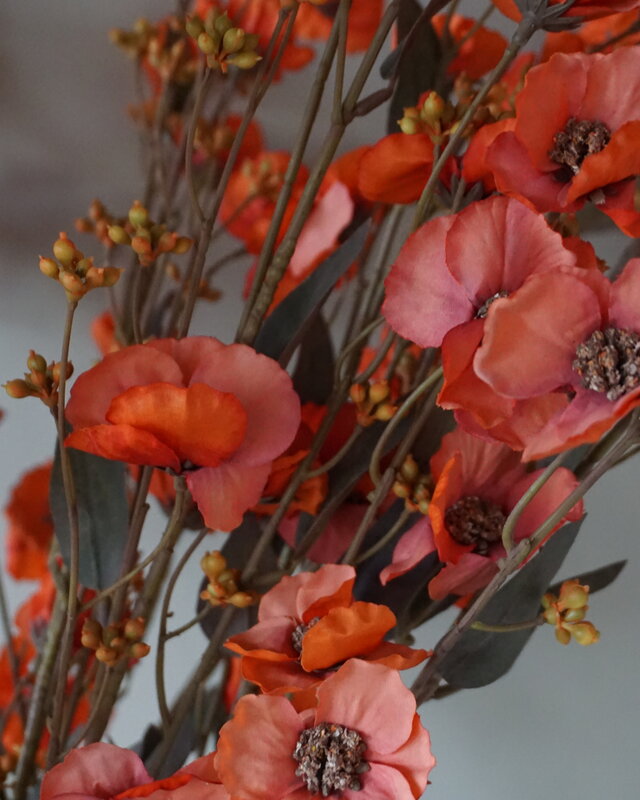 Brynxz Kunstbloem Hibiscus | Rood | 100 cm