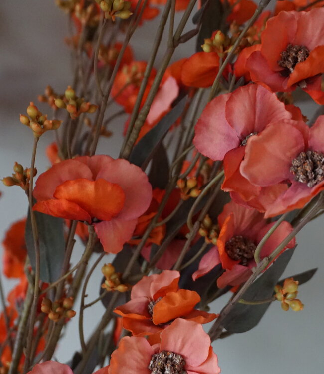 Brynxz Kunstbloem Hibiscus | Rood | 100 cm