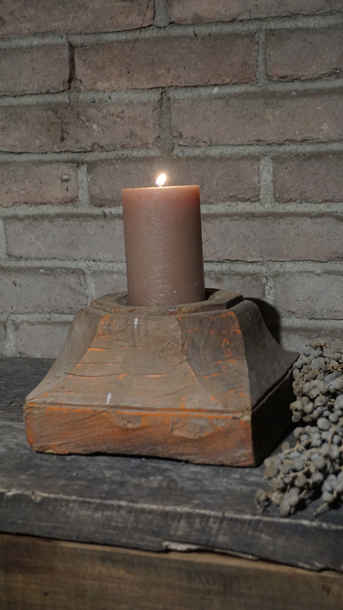 Rene Houtman Oud Houten Poer | Nr 1 | H12 x B20 x D20 cm