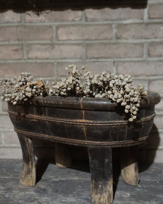 Rene Houtman Staande Ovale Olijfbak | H39 x B50 x D33 cm