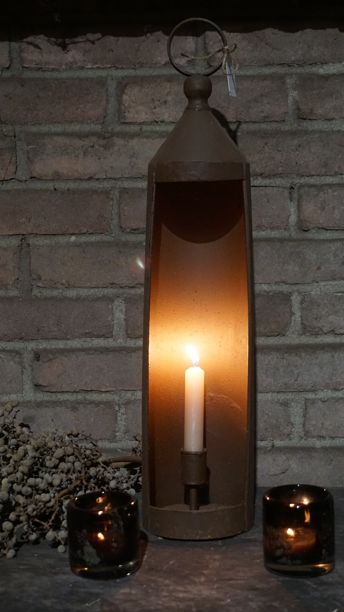 Rene Houtman Kandelaar Roest | H55 x D12 cm