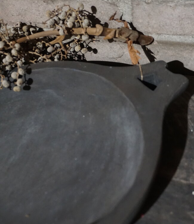 Rene Houtman Uniek Houten Ornament | Grijs | H5 x D35 cm