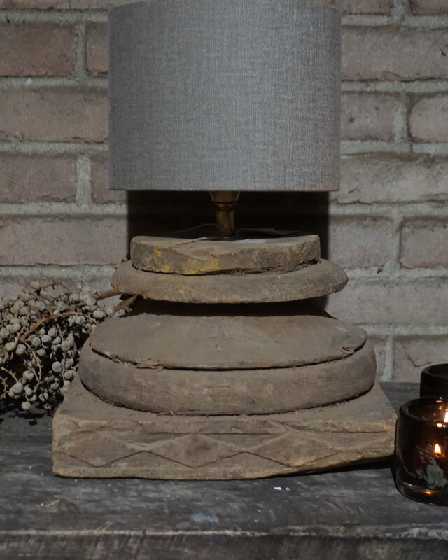 Rene Houtman Lampenvoet Oude Poer | H27 x B27 x D30 cm