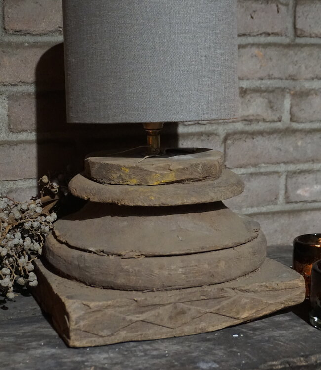 Rene Houtman Lampenvoet Oude Poer | H27 x B27 x D30 cm