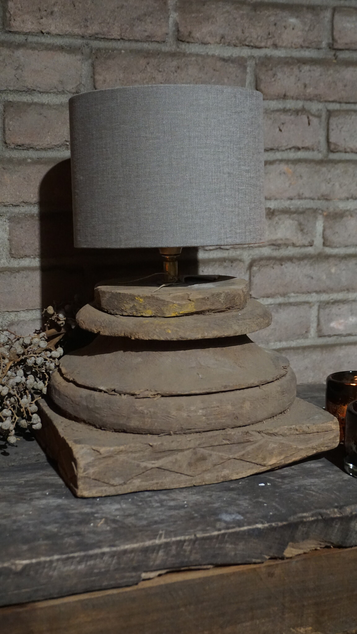 Rene Houtman Lampenvoet Oude Poer | H27 x B27 x D30 cm
