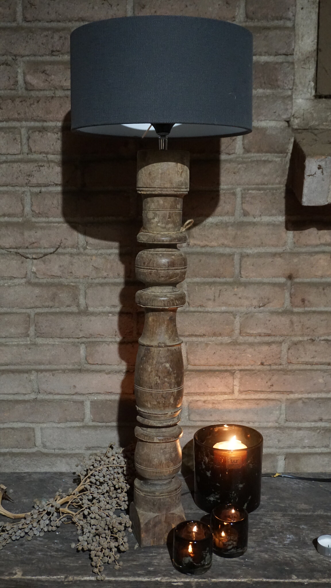 Rene Houtman Houten Baluster Lampenvoet | H80 x B9 x D9 cm