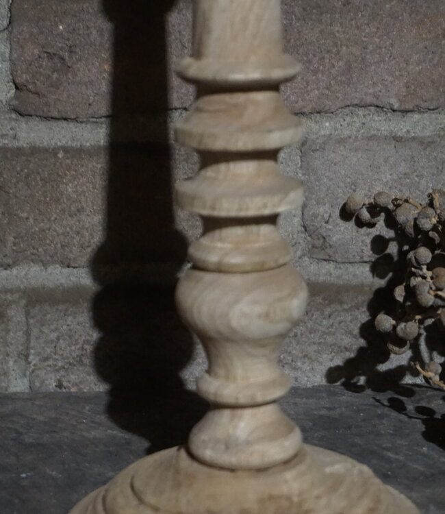 Rene Houtman Kaarsenhouder Hout | H32 x D13 cm