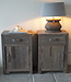 Rene Houtman Set Van 2 Nachtkastjes | Driftwood | Tweede Kansje!