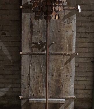 Rene Houtman Staande Lamp Schijfjes | Roest | H152 x D31 cm