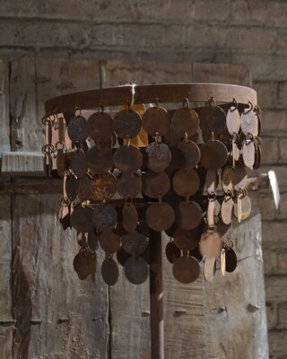 Rene Houtman Staande Lamp Schijfjes | Roest | H152 x D31 cm