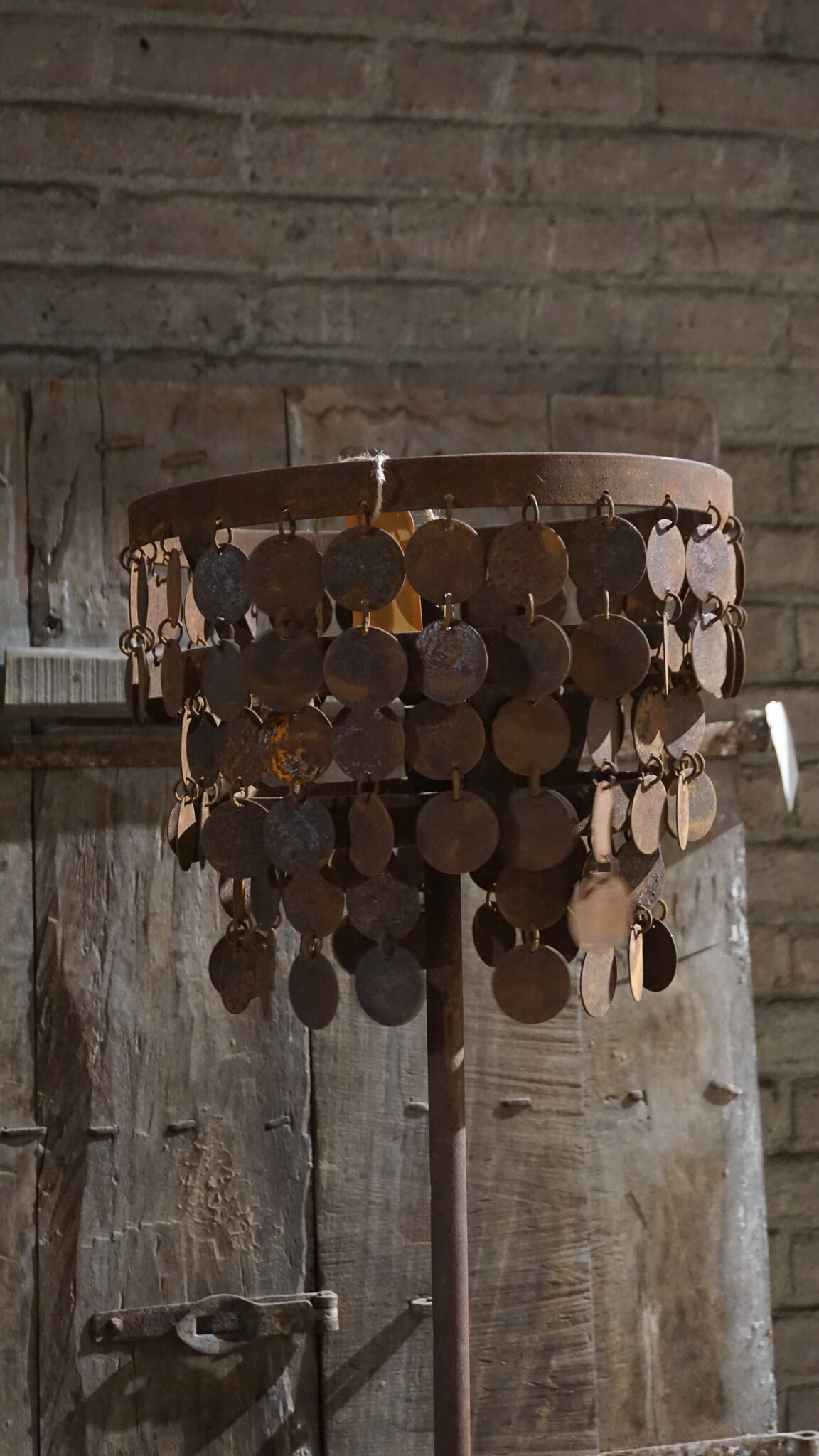 Rene Houtman Staande Lamp Schijfjes | Roest | H152 x D31 cm