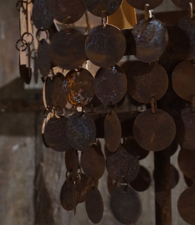 Rene Houtman Staande Lamp Schijfjes | Roest | H152 x D31 cm