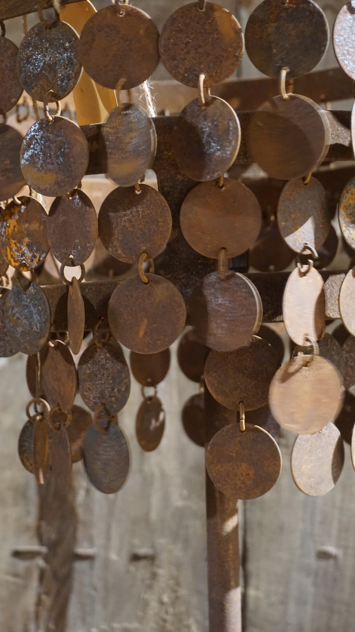 Rene Houtman Staande Lamp Schijfjes | Roest | H152 x D31 cm