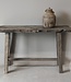 Be-Uniq Sidetable Organisch | Oud Hout | H85xB143xD44 cm