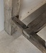 Be-Uniq Sidetable Organisch | Oud Hout | H85xB143xD44 cm
