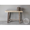 Sidetable Organisch | Oud Hout | H85xB120xD37 cm