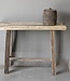 Be-Uniq Sidetable Organisch | Oud Hout | H85xB120xD37 cm
