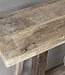 Be-Uniq Sidetable Organisch | Oud Hout | H85xB120xD37 cm