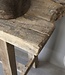 Be-Uniq Sidetable Organisch | Oud Hout | H85xB120xD37 cm