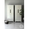 2-Deurs Kast Fancy | Licht Grijs | H225xB85xD43 cm