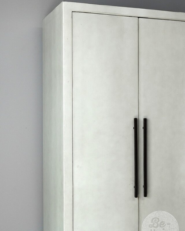 Be-Uniq 2-Deurs Kast Fancy | Licht Grijs | H225xB85xD43 cm