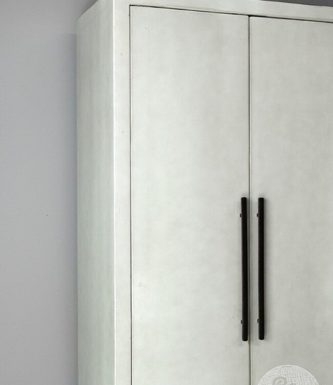 Be-Uniq 2-Deurs Kast Fancy | Licht Grijs | H225xB85xD43 cm