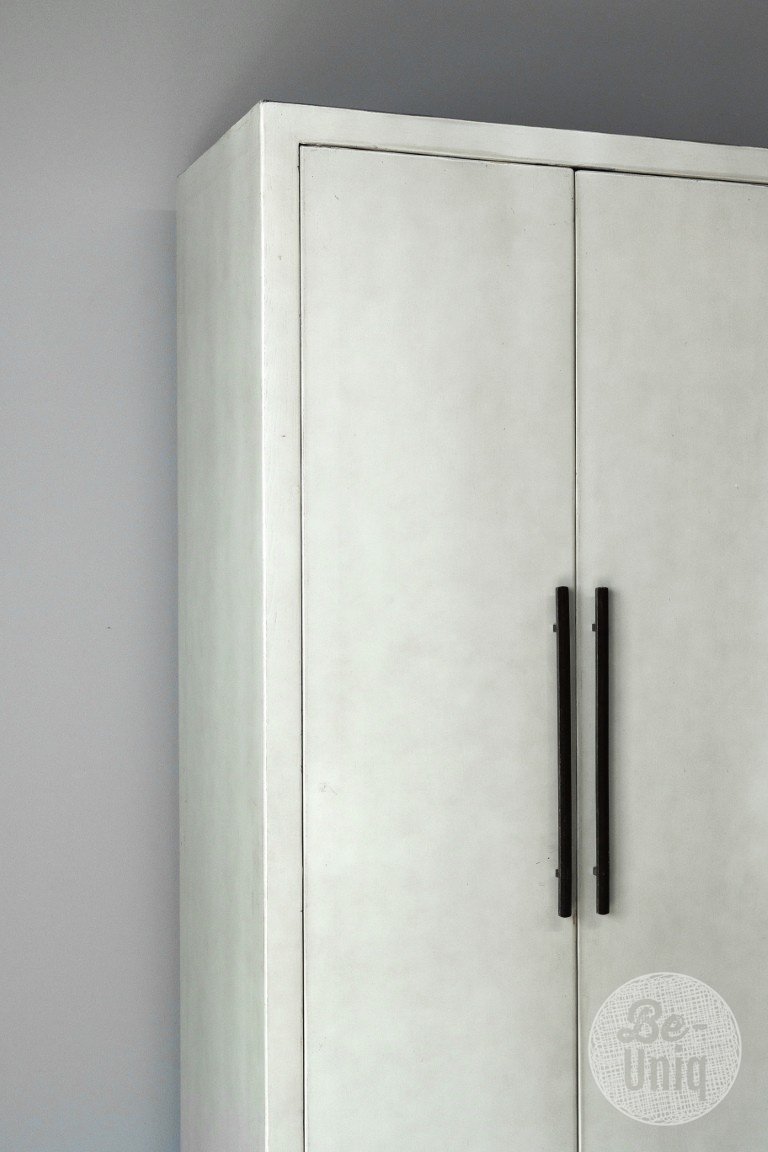 Be-Uniq 2-Deurs Kast Fancy | Licht Grijs | H225xB85xD43 cm