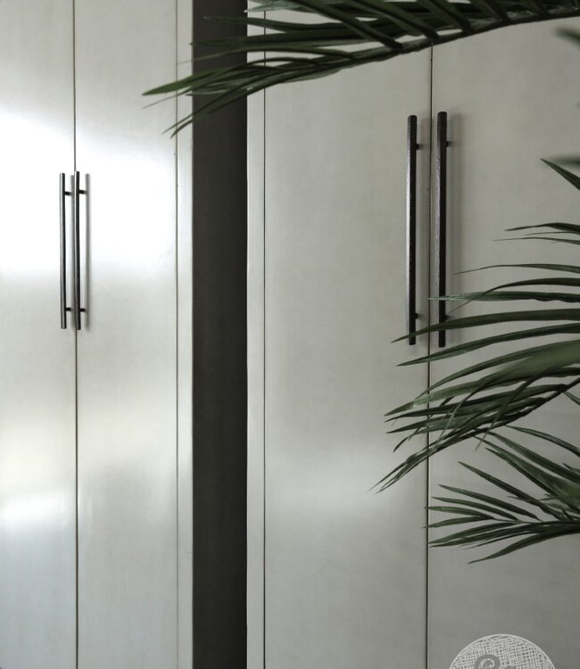 Be-Uniq 2-Deurs Kast Fancy | Licht Grijs | H225xB85xD43 cm