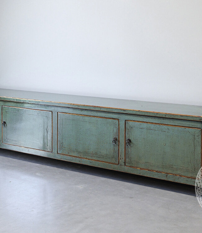 Be-Uniq TV-Meubel | Groen | H50 x B225 x D40 cm