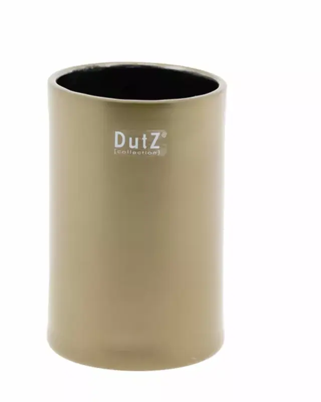DutZ Vaas Cilinder | Mat Goud | H15 x D10 cm
