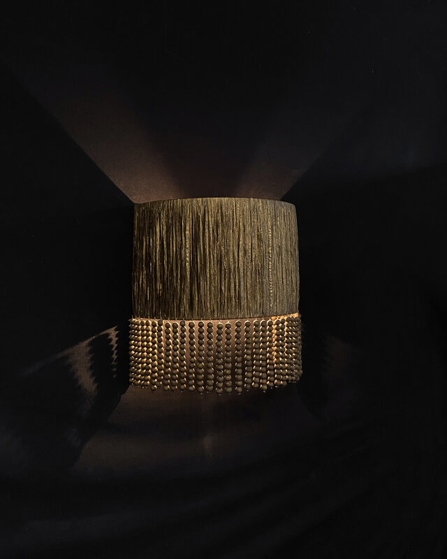 Hoffz Wandlamp Priya | Raffia | B37 x H37