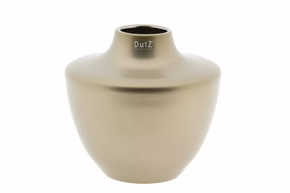 DutZ Vaas Zlatko | Mat Goud | H22 x D23 cm