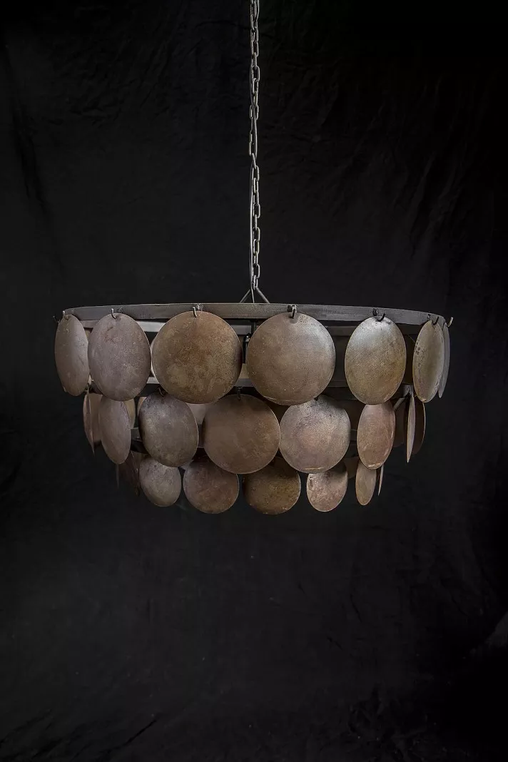 Hoffz Kroonluchter Mura | Verweerd Ijzer | H30 x D70 cm