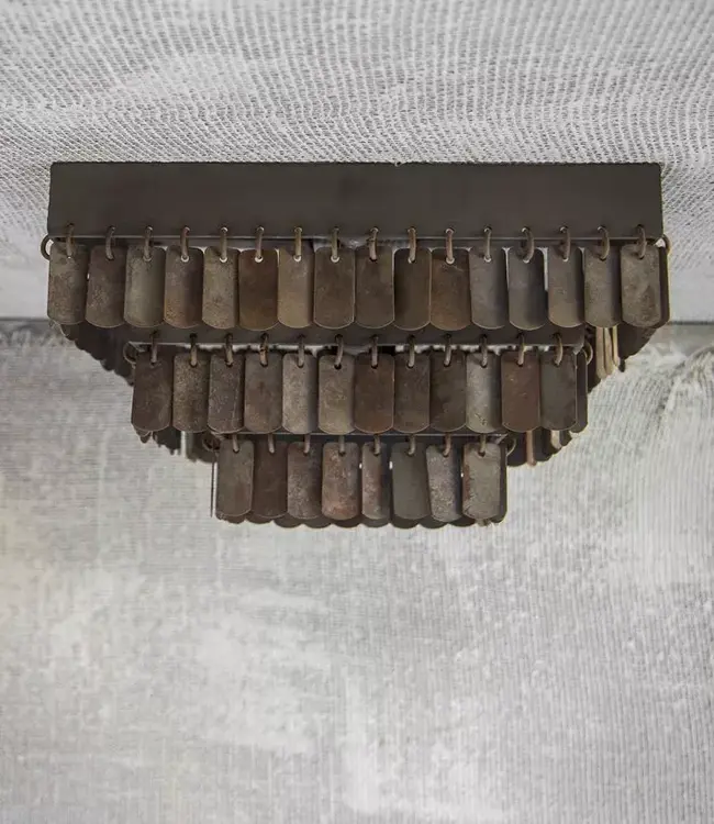 Hoffz Plafondlamp Gudha Vierkant | H17.5 x B31 x L31 cm