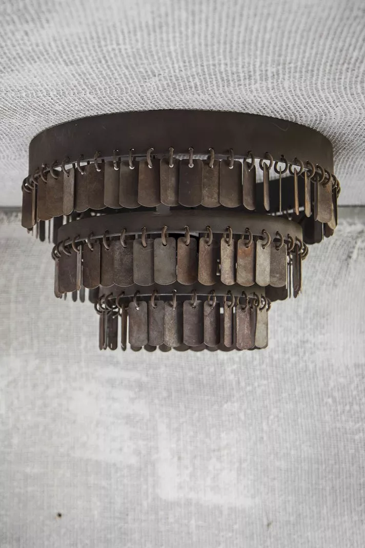 Hoffz Plafondlamp Gudha Rond | Ijzer | H17.5 x D31 cm