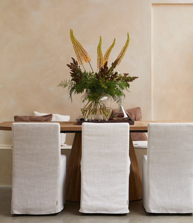 Rivièra Maison Eetkamerstoel Firenze | Wit | H85 x B49 x D60 cm