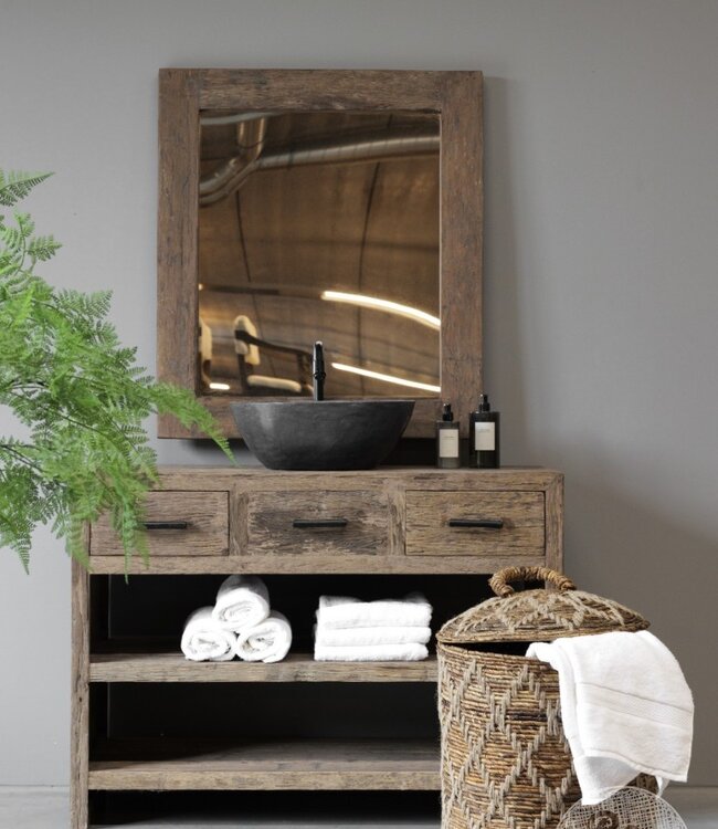 Be-Uniq Set Van 3 Manden Met Deksel | Bananenblad