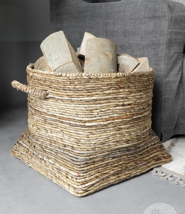 Be-Uniq Houtmand/Wasmand Bram | H40xB50xD50 cm