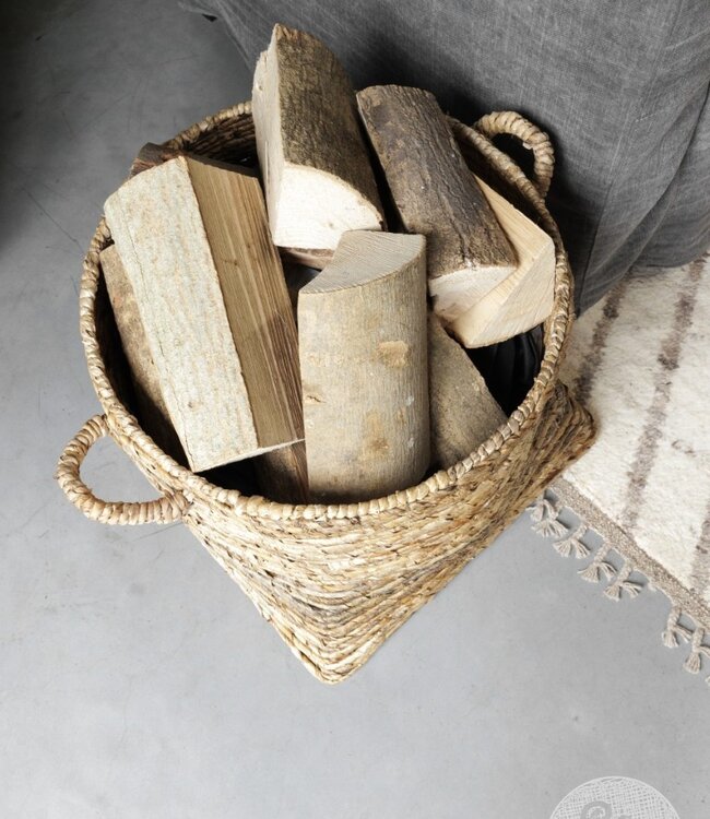 Be-Uniq Houtmand/Wasmand Bram | H40xB50xD50 cm