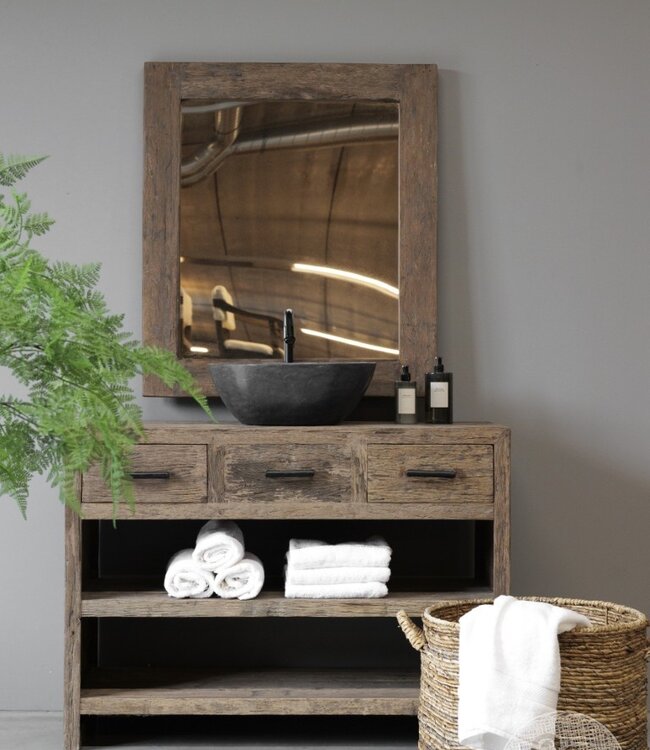 Be-Uniq Houtmand/Wasmand Bram | H40xB50xD50 cm