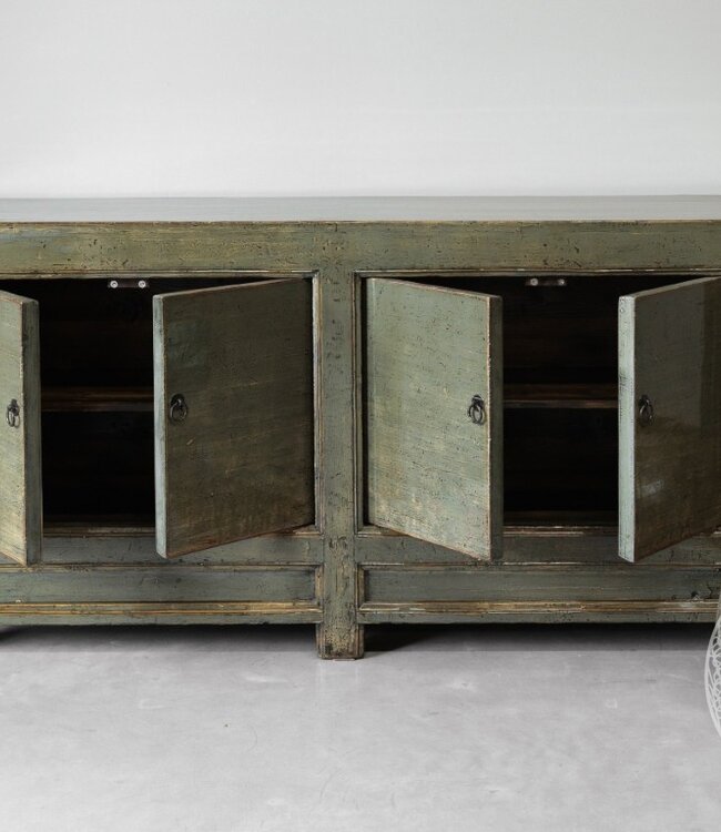 Be-Uniq Dressoir Hunter Groen | China | H88xB171xD45 cm